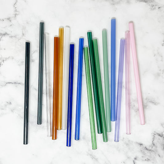 Choose Your Color Glass Straw Set of 4