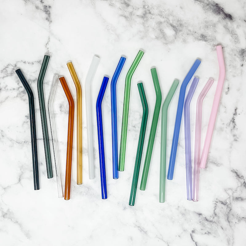 Choose Your Color Glass Straw Set of 4