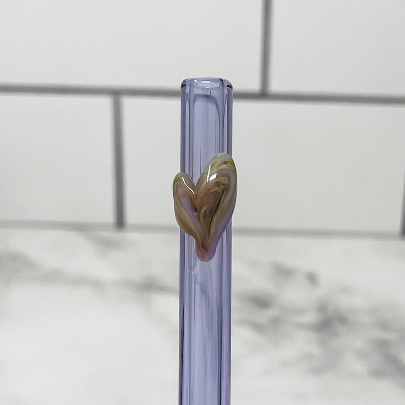 Pure Heart Glass Straws