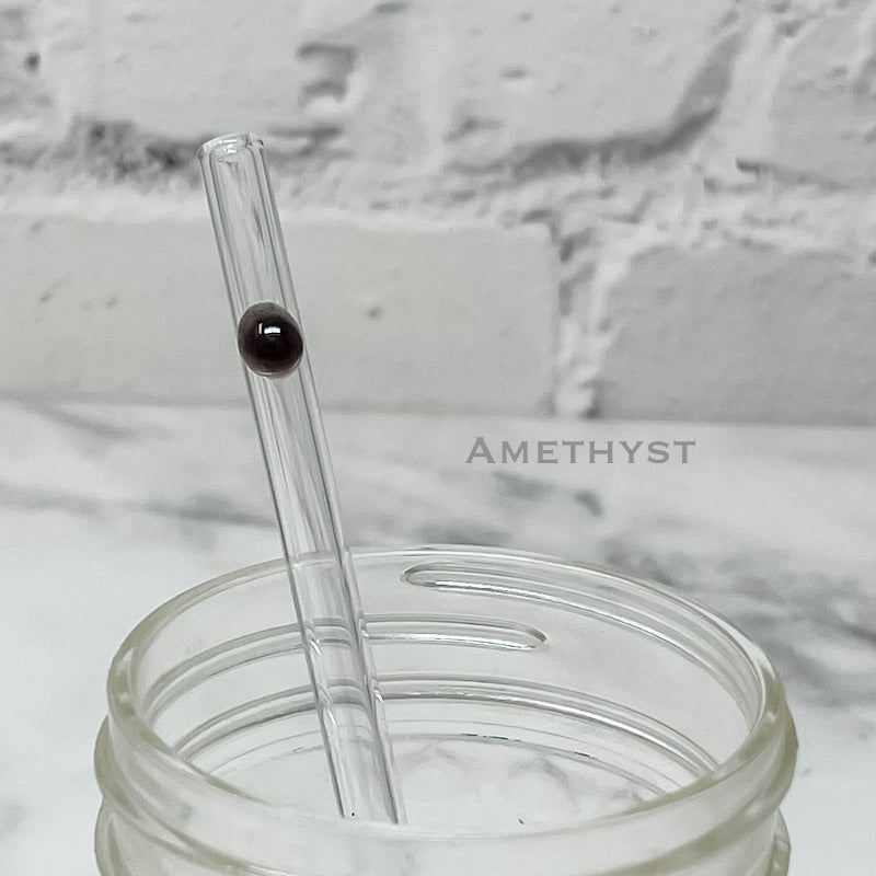 Designer Skinny Glass Straws