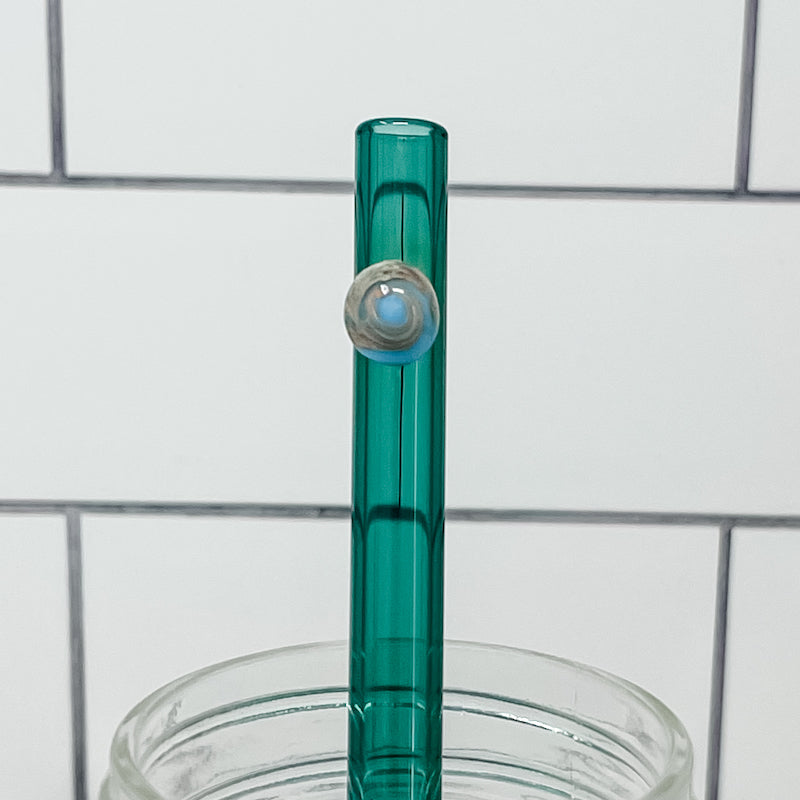 Smoothie Swirl Glass Straws