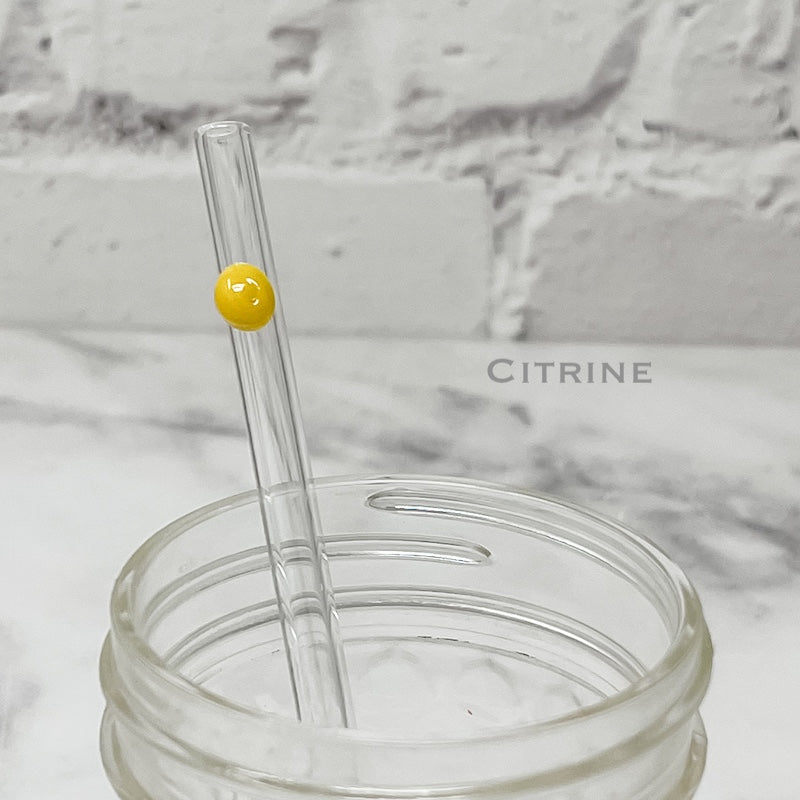 Designer Skinny Glass Straws