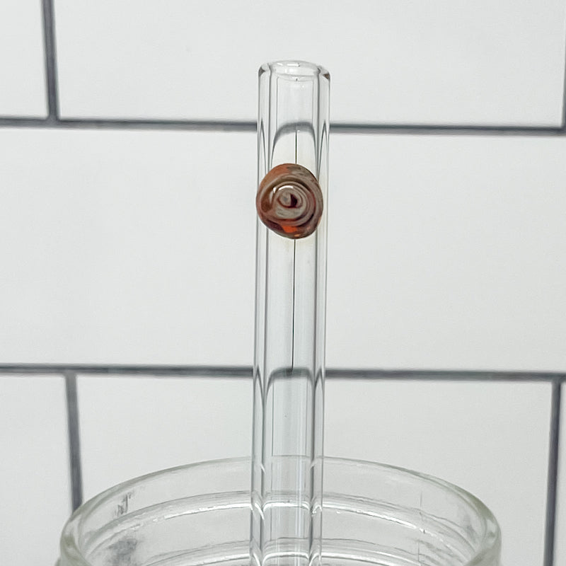 Smoothie Swirl Glass Straws
