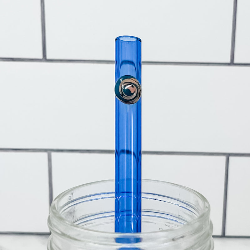Smoothie Swirl Glass Straws