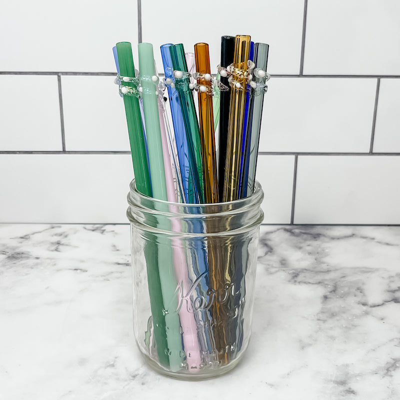 Designer Glass Straws