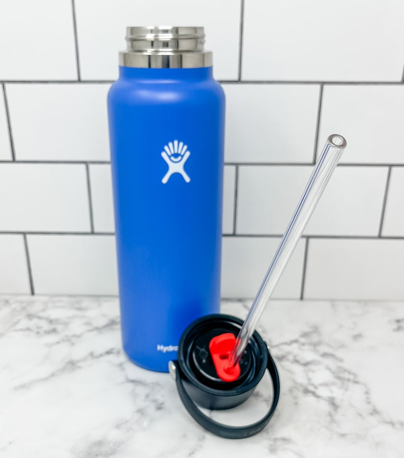 Hydro Flask® Wide Mouth Bottle w/ Flex Straw Cap Replacement Straws
