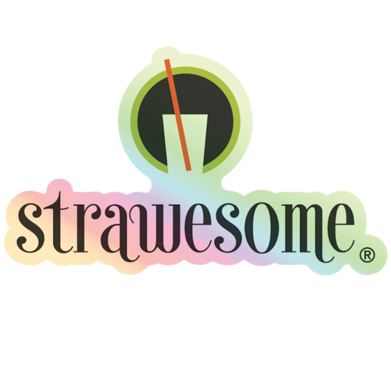 Strawesome Sticker