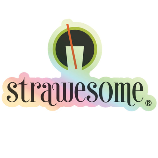 Strawesome Sticker