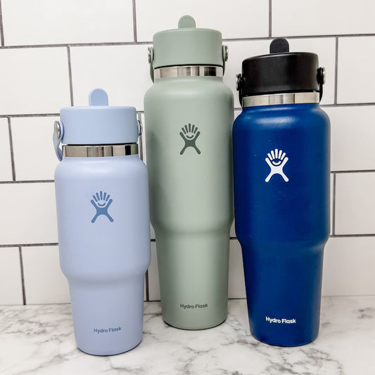 Hydro Flask® Wide Mouth Travel Bottle w/ Flex Straw Cap Replacement Straws