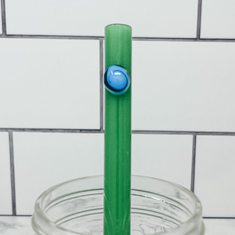 Smoothie Swirl Glass Straws