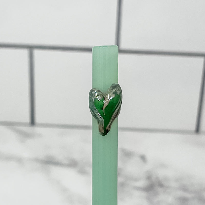 Pure Heart Glass Straws
