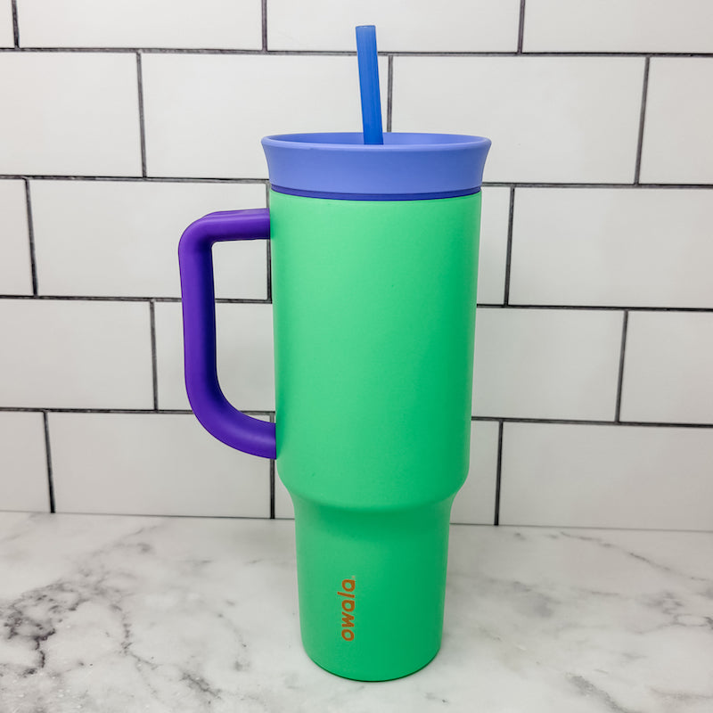 Owala-Compatible 40 oz Travel Tumbler Glass Straws