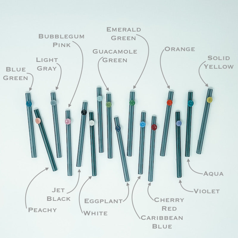 Personalized Glass Straws – Add Your Initial