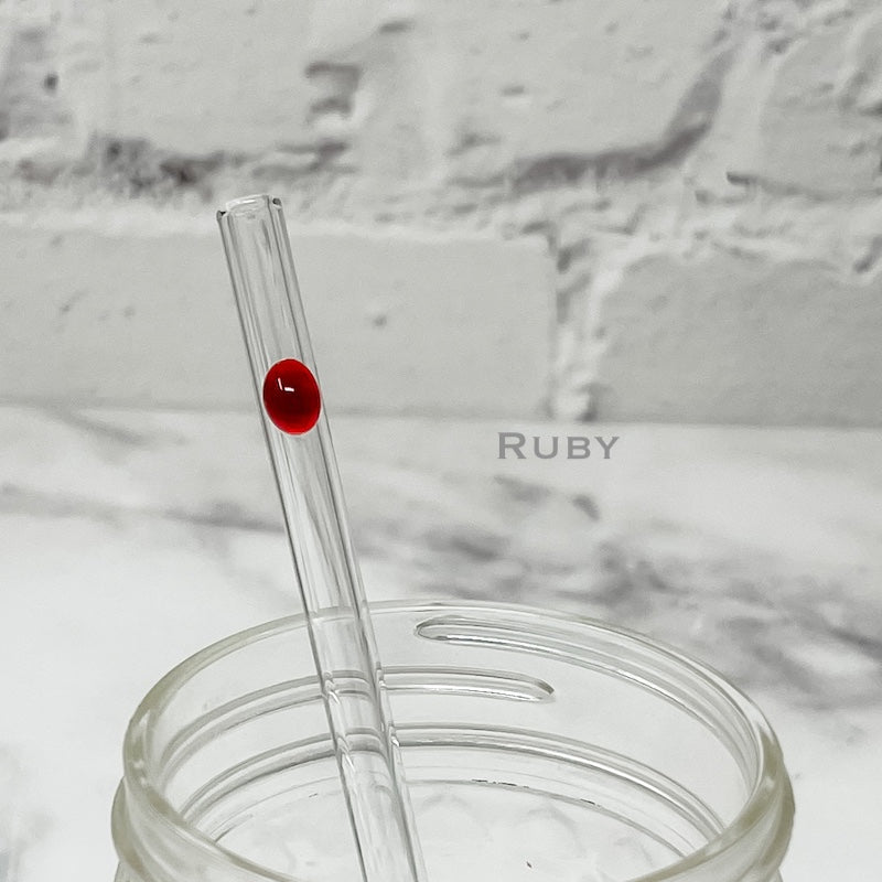 Designer Skinny Glass Straws