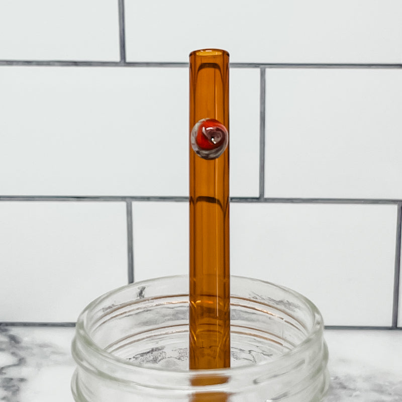 Smoothie Swirl Glass Straws