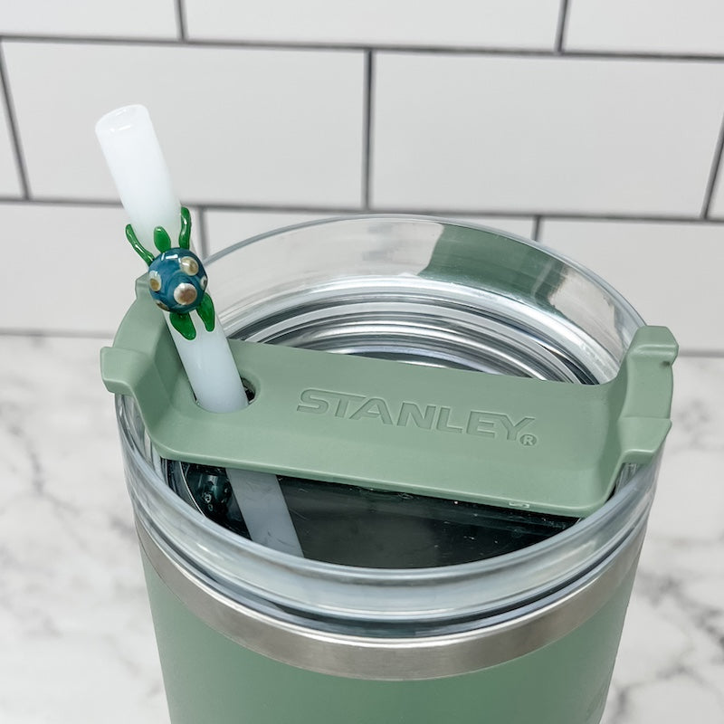 Owala-Compatible 40 oz Travel Tumbler Glass Straws