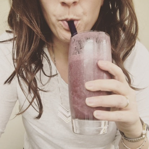 Opaque Smoothie Glass Straws