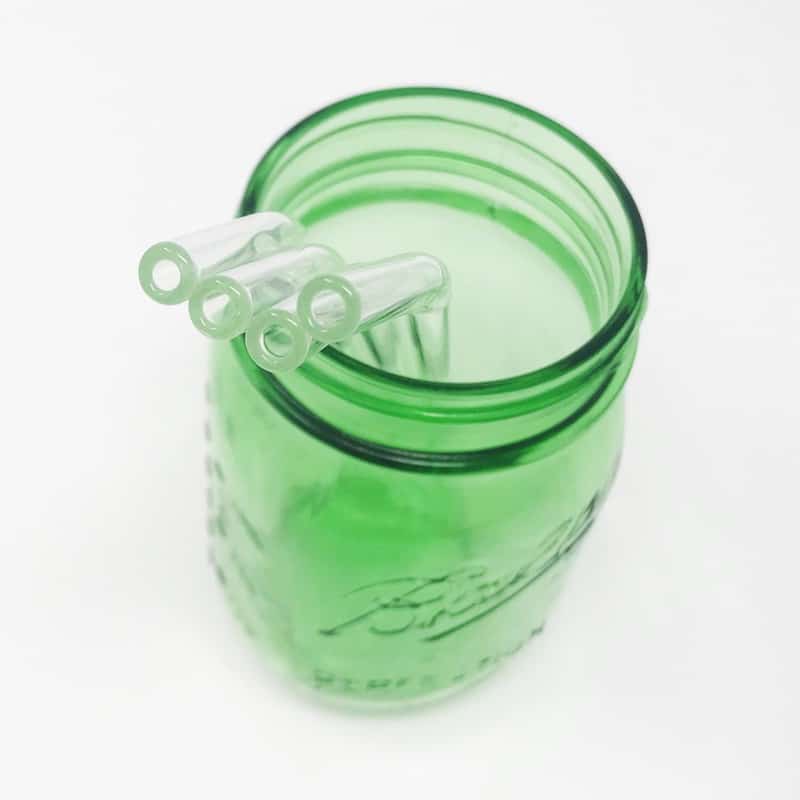 6 Clear Glass Straw Set of 6 - Strawesome